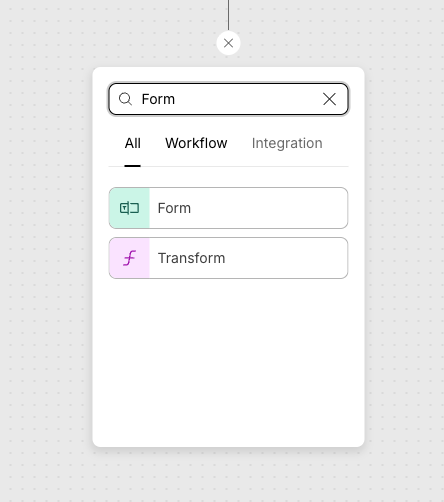 Add a Form step to your workflow